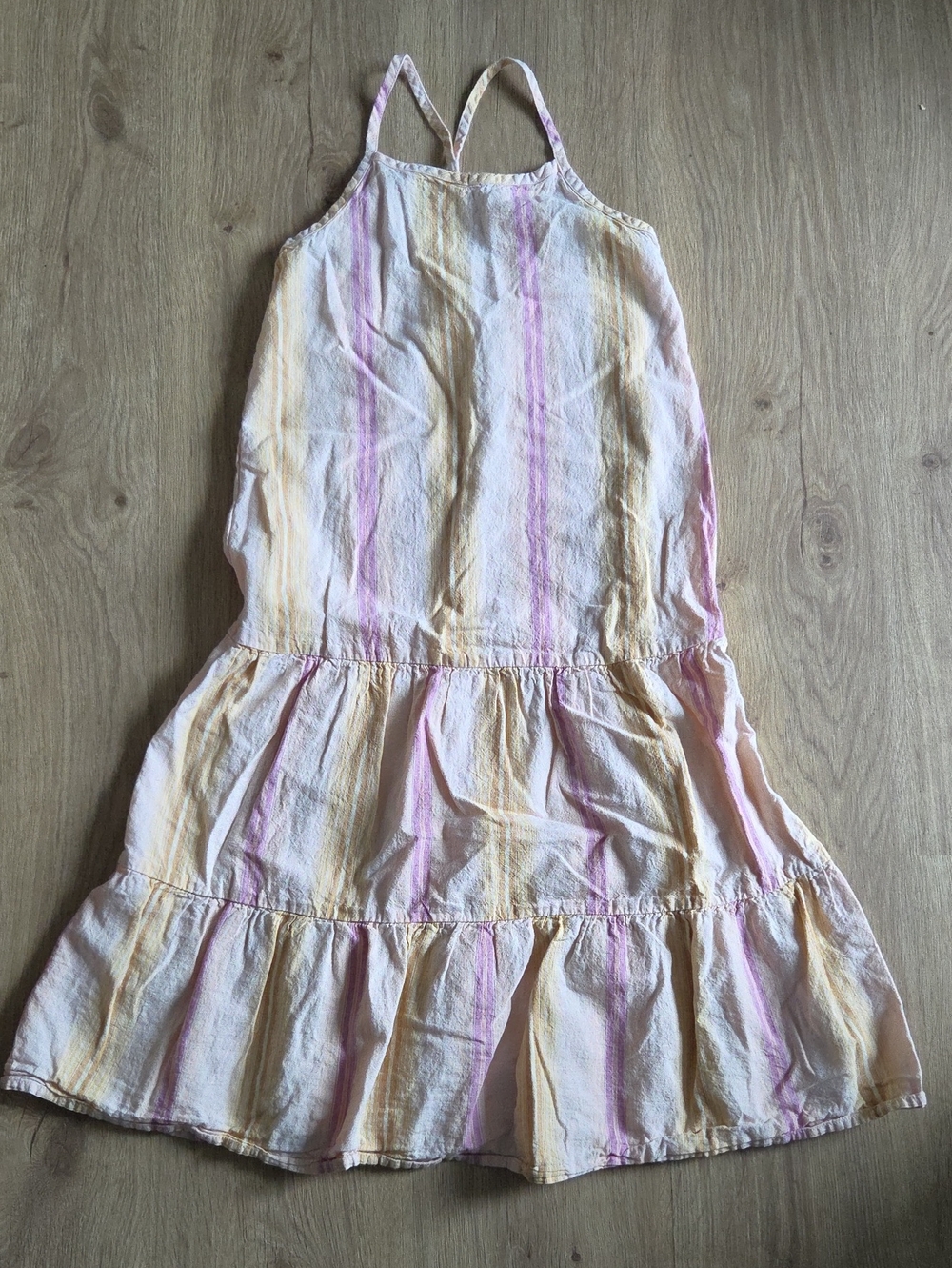OshKosh B'gosh Pastel Pink & Yellow Striped Dress